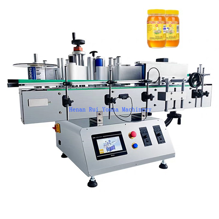 Semi Auto Glass Jar Plastic Bottle Labeling Machine suppliers